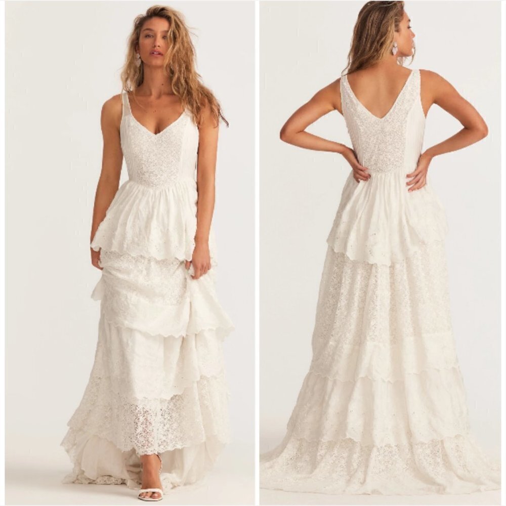 Nwt Loveshackfancy Bridal | Sarabi Gown In True White